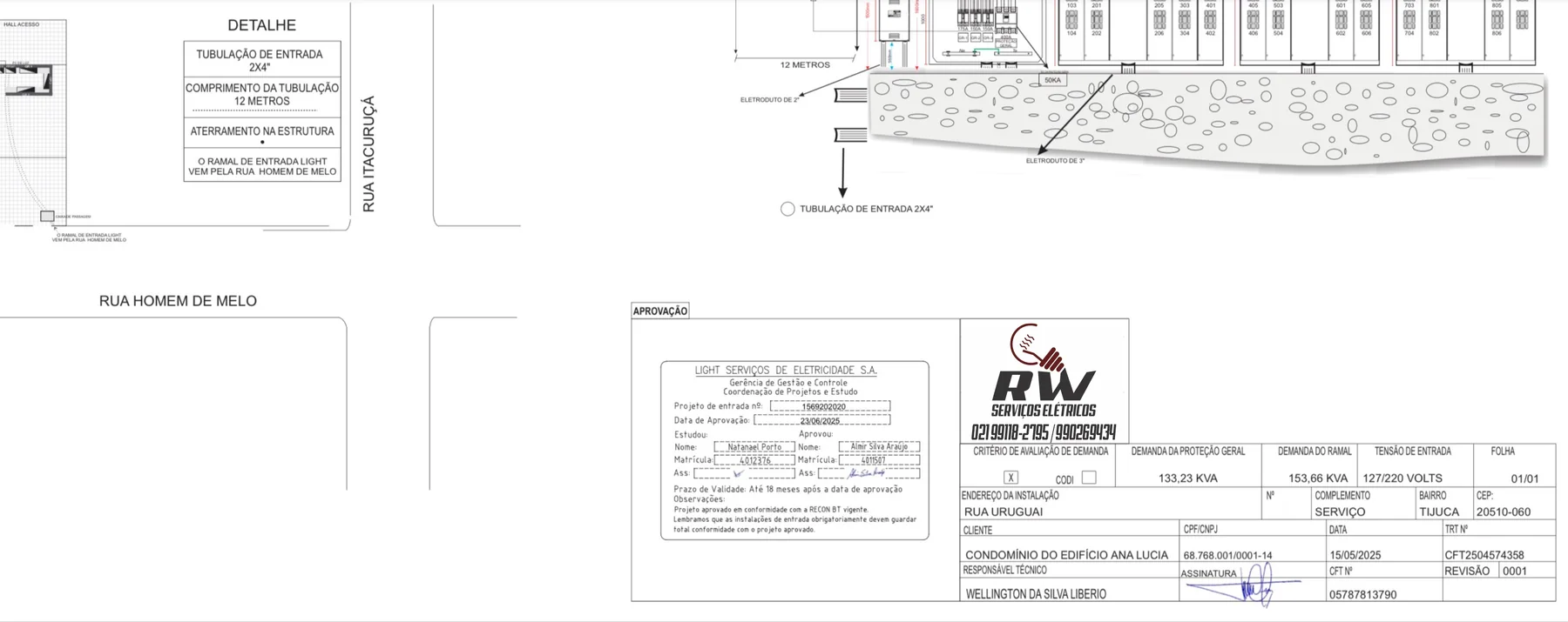 Comprovação do Projeto Light aprovado