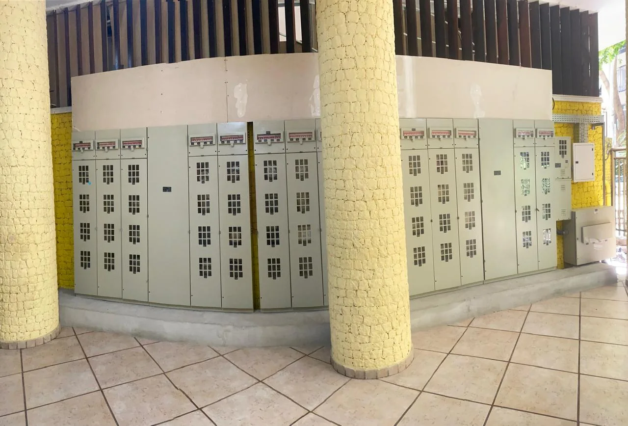 Centro de medição organizado