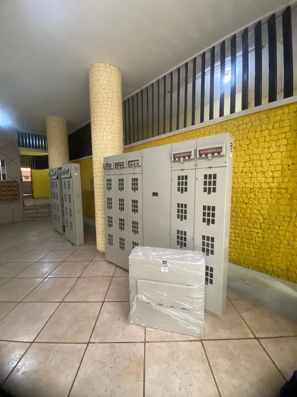 Recebimento dos novos painéis